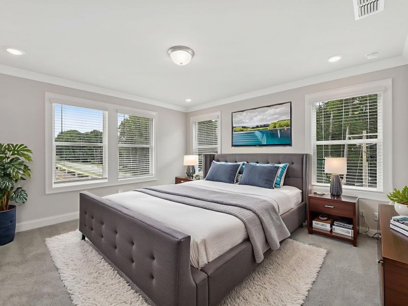 Furnished interior view inside a new home in Martin Springs - Highland Series, Lawrenceville (Image 10). Furnished interior view inside a new home in Martin Springs - Highland Series, Lawrenceville (Image 10).