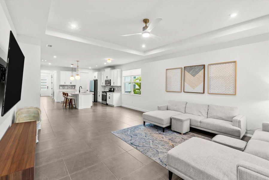 Furnished interior view inside a new home in Tradition - Kenley, Port St. Lucie (Image 20). Furnished interior view inside a new home in Tradition - Kenley, Port St. Lucie (Image 20).