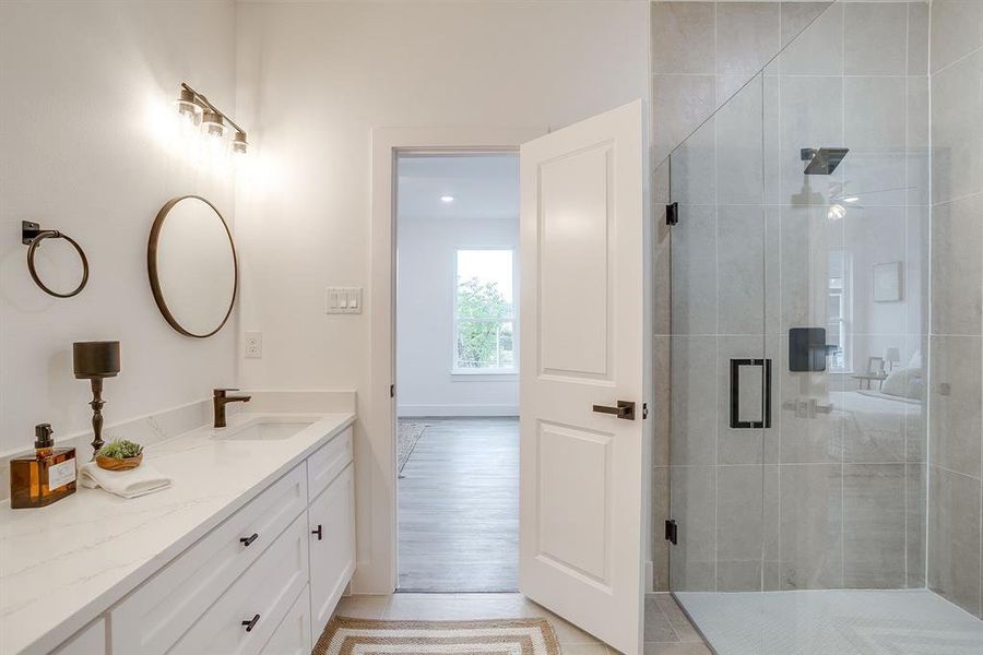 Furnished interior view inside a new home in , Fort Worth (Image 29). Furnished interior view inside a new home in , Fort Worth (Image 29).