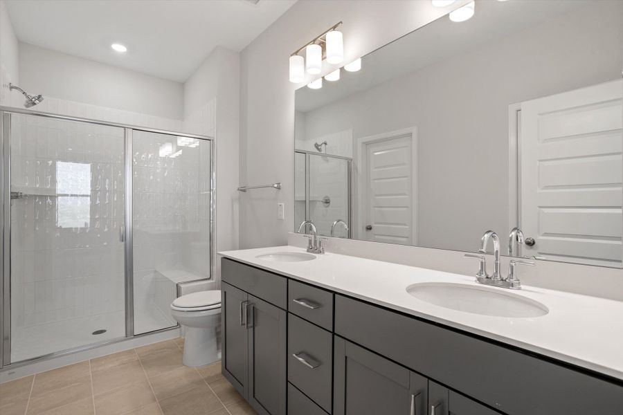 Furnished interior view inside a new home in Ovation at Sweetbrier, Durham (Image 11).