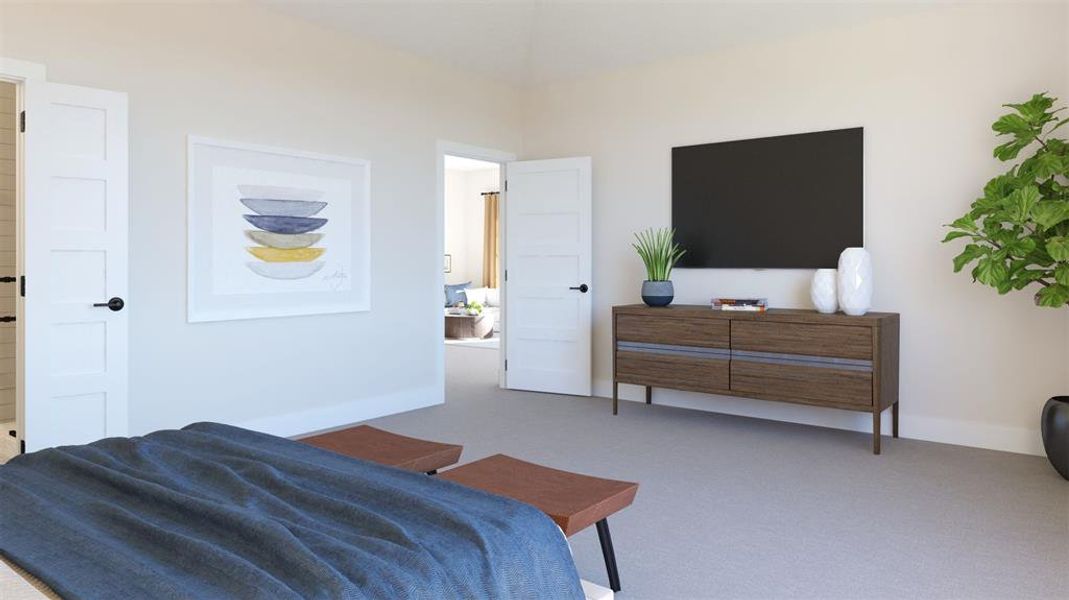 Furnished interior view inside a new home in North Square at Uptown, Celina (Image 6).