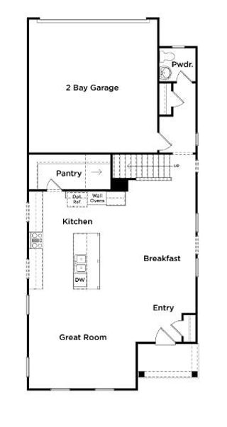 2D floor plan layout of this home in Oak Landing, Mount Pleasant, SC (Image 3).