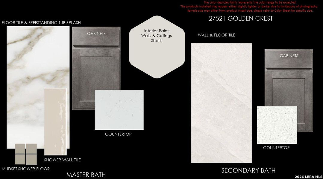 Sample of building materials used in homes in Windsong, Boerne (Image 14). Sample of building materials used in homes in Windsong, Boerne (Image 14).