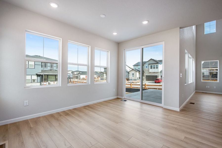Spacious, unfurnished interior of a new home in Prelude at The Aurora Highlands, Aurora (Image 10). Spacious, unfurnished interior of a new home in Prelude at The Aurora Highlands, Aurora (Image 10).
