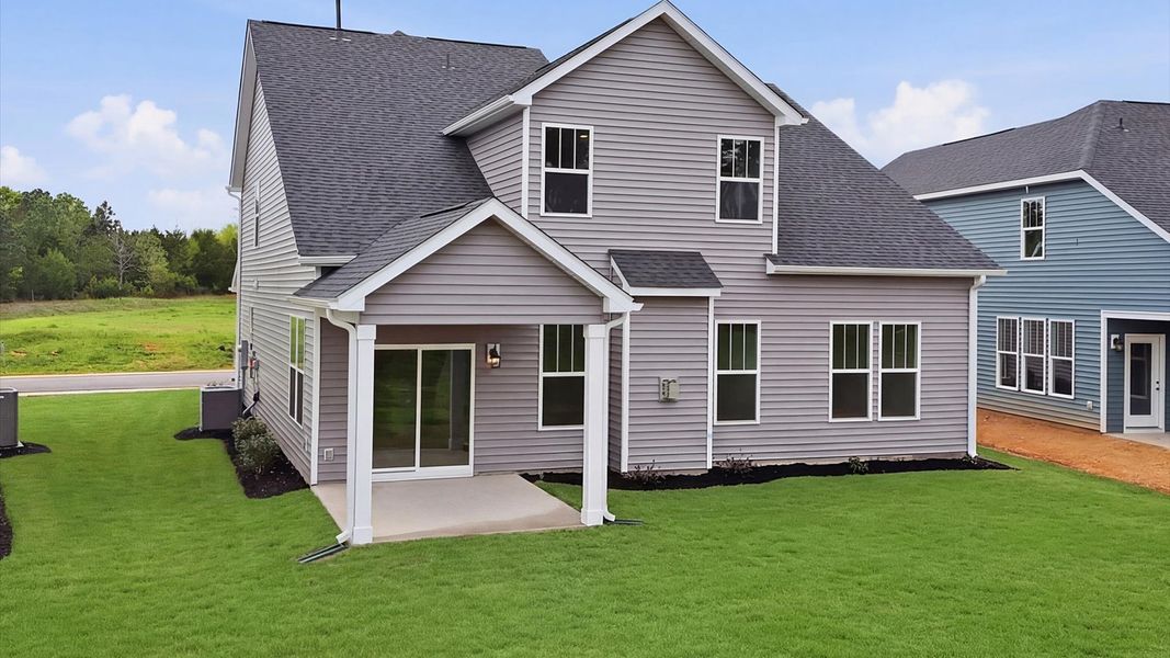 Exterior details and patio area of a home in Foxbank, Gray Court (Image 3).