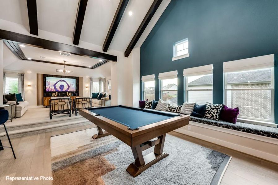 Furnished interior view inside a new home in Chatham Reserve, Providence Village (Image 13).