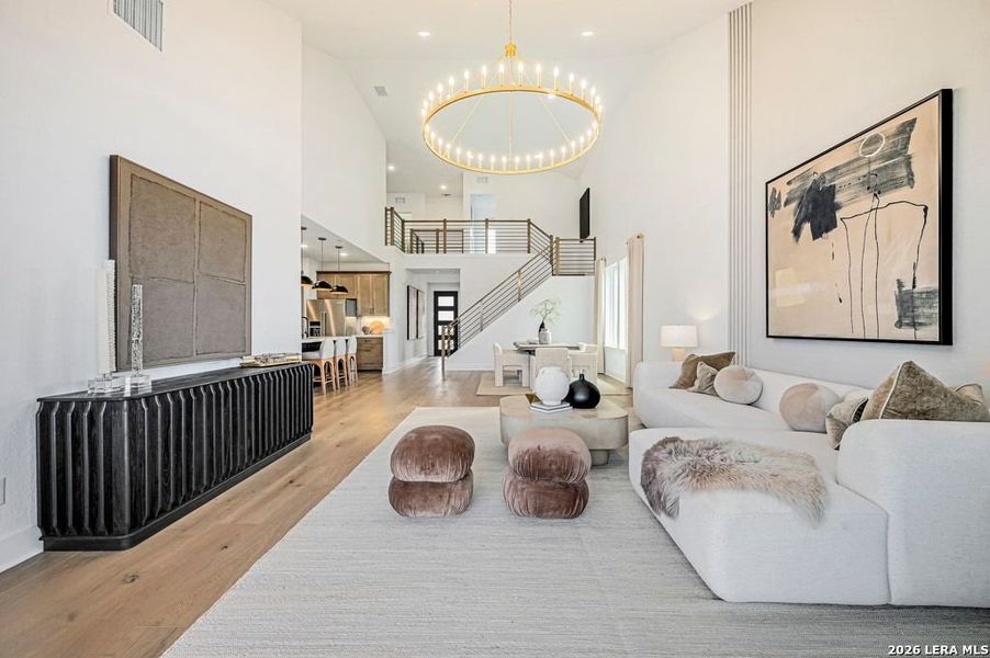 Furnished interior view inside a new home in Nopal Valley, San Antonio (Image 28).