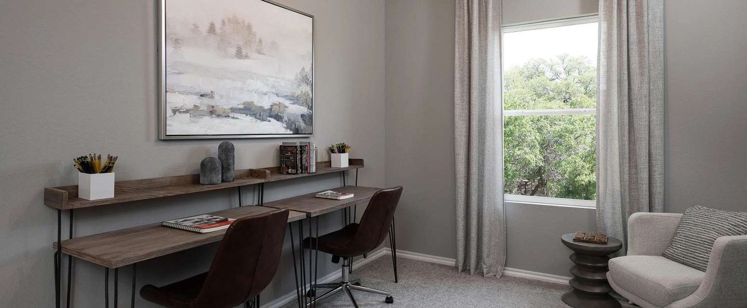 Representative furnished interior of a home built from the Alyssa by Ashton Woods in Hennersby Hollow, San Antonio (Image 3).