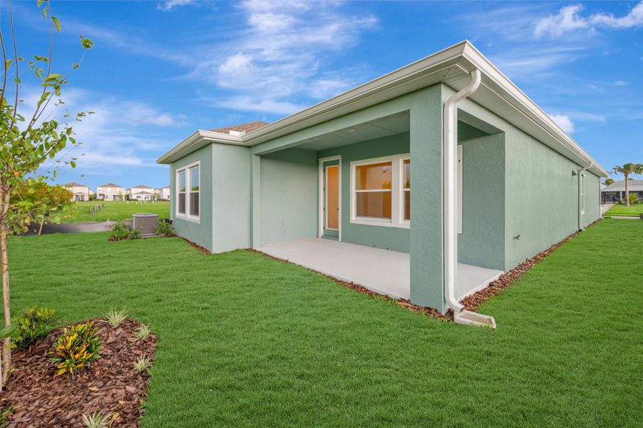 Exterior details and patio area of a home in Waterset Tradition Series, Apollo Beach (Image 4).