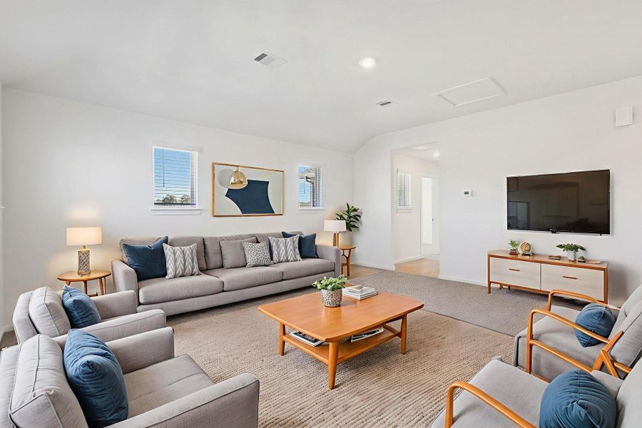 Furnished interior view inside a new home in Landing Meadows - Premier Series, New Caney (Image 5).