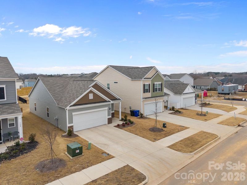 Front exterior of a new home in Country Club Village, Salisbury, NC, highlighting curb appeal (Image 21).