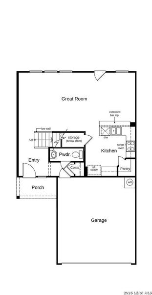 2D floor plan layout of this home in Woodside Farms, Seguin, TX (Image 5).
