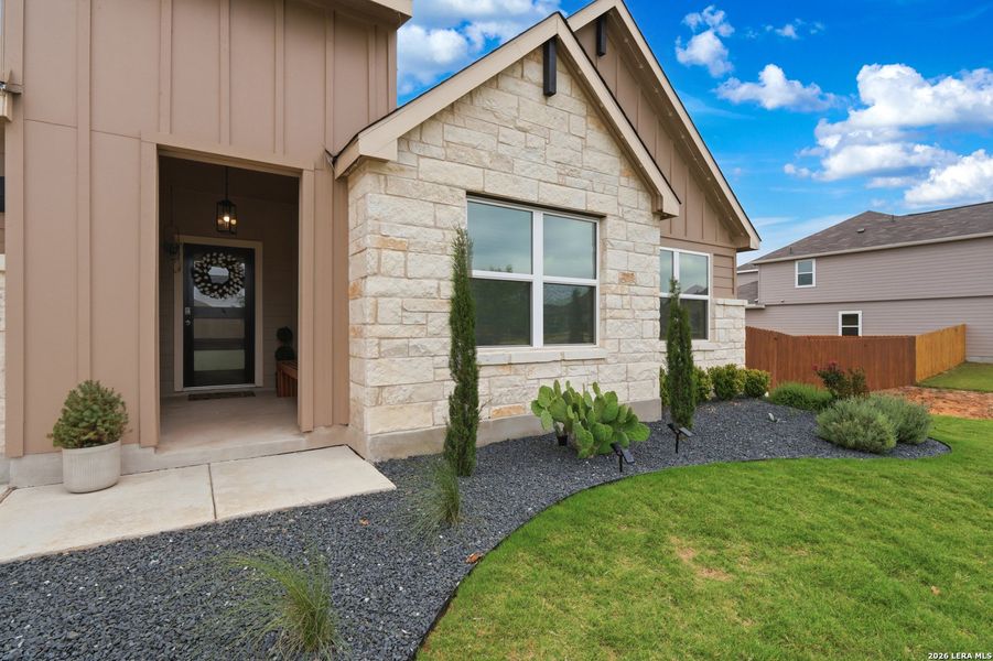 Exterior details and patio area of a home in Copper Canyon, Bulverde (Image 25).