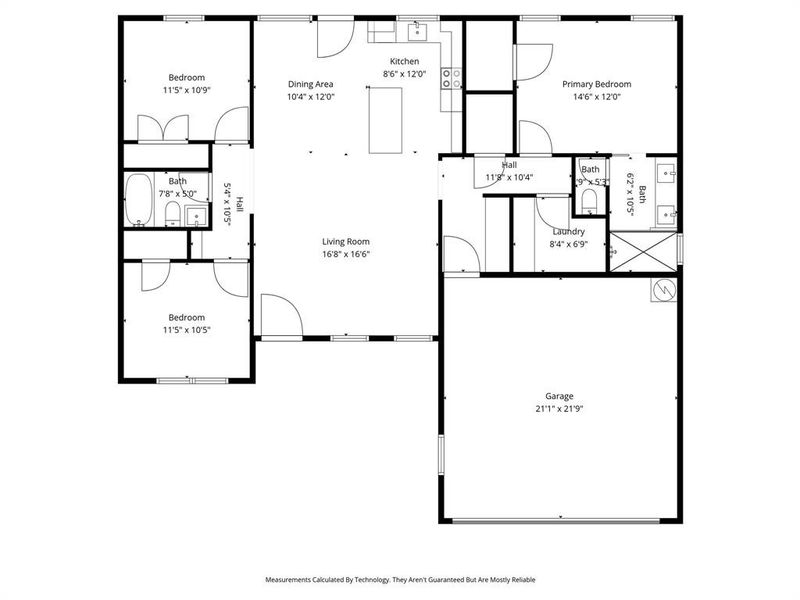 2D floor plan layout of this home in , Granbury, TX (Image 5).