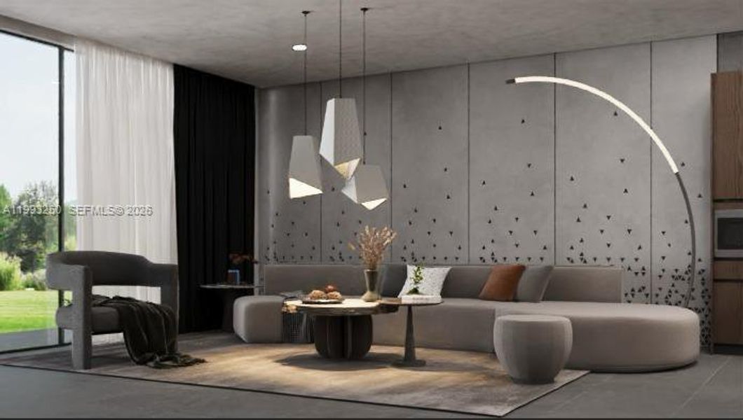 Furnished interior view inside a new home in , Fort Lauderdale (Image 24).