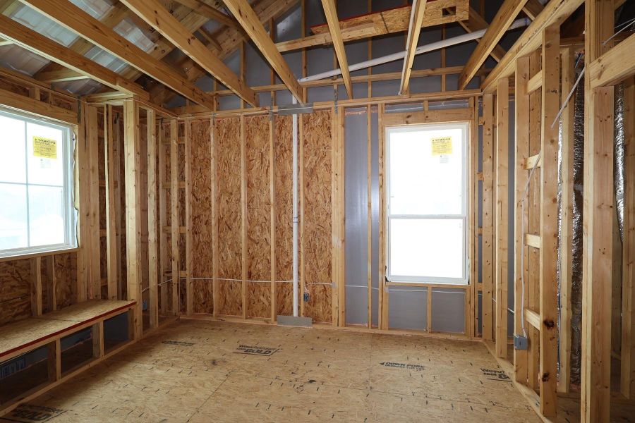 In-progress construction of a new home in Dunham Pointe, Cypress, TX (Image 12).