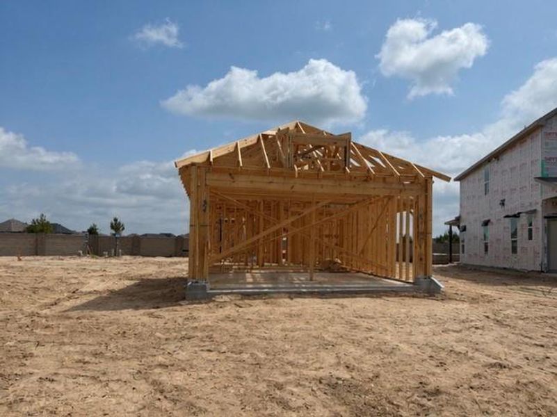 In-progress construction of a new home in Bridgeland, Cypress, TX (Image 4). In-progress construction of a new home in Bridgeland, Cypress, TX (Image 4).