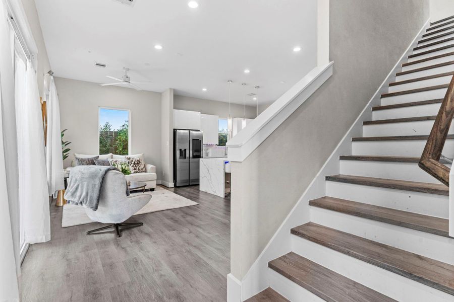 Furnished interior view inside a new home in , Houston (Image 12).