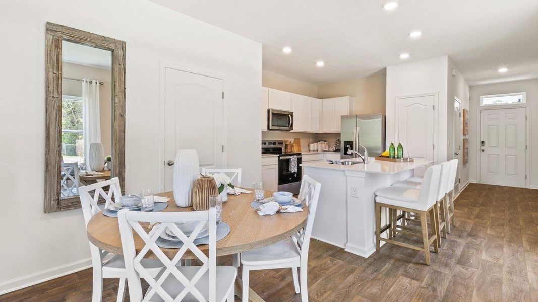Furnished interior in a model home at Hansen Creek in Jacksonville (Image 6). Furnished interior in a model home at Hansen Creek in Jacksonville (Image 6).