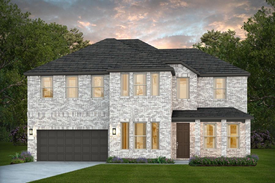 Representative exterior photo of a completed home built from the Oglesby by Pulte Homes in Davis Ranch, San Antonio, TX (Image 7). Representative exterior photo of a completed home built from the Oglesby by Pulte Homes in Davis Ranch, San Antonio, TX (Image 7).