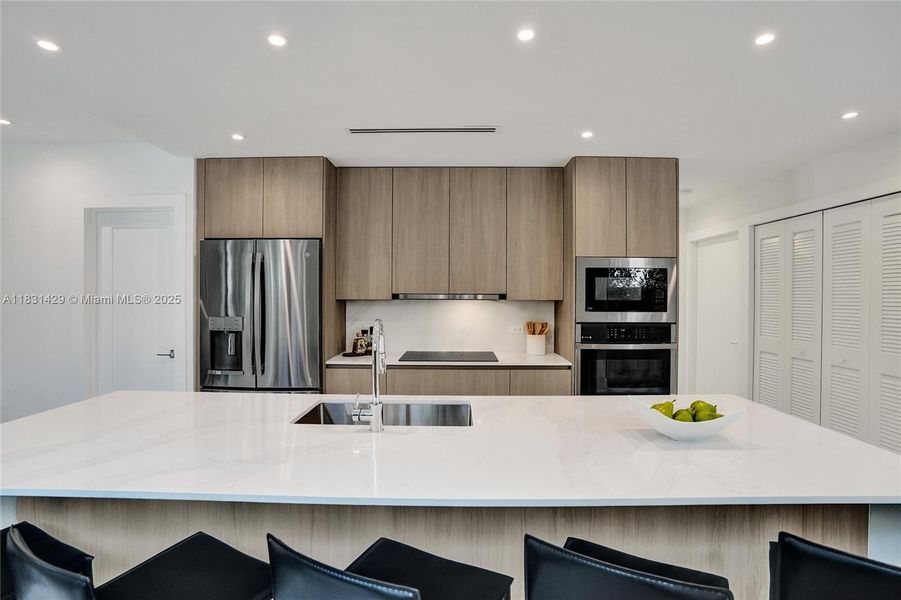 Furnished interior view inside a new home in , Miami (Image 11).