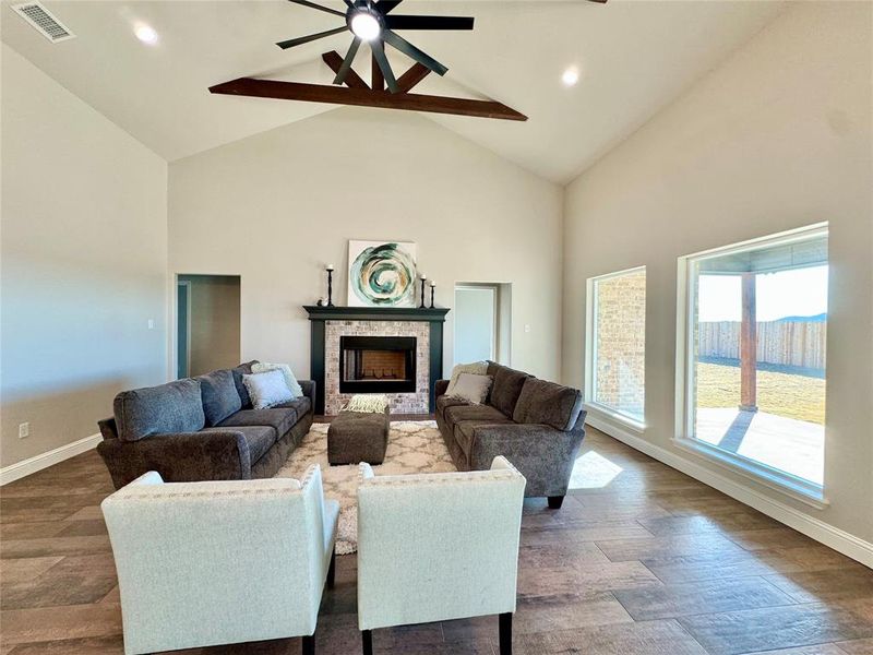 Furnished interior view inside a new home in , Abilene (Image 12).