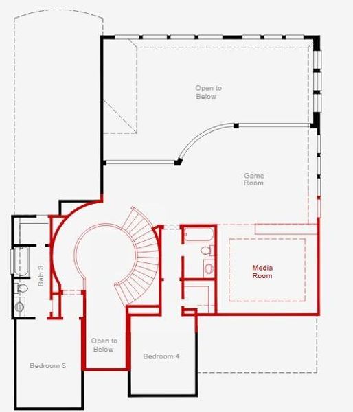 2D floor plan layout of this home in Colton, Montgomery, TX (Image 3). 2D floor plan layout of this home in Colton, Montgomery, TX (Image 3).