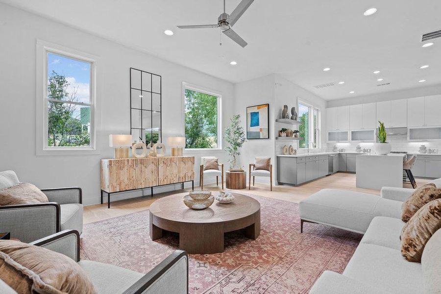 Furnished interior view inside a new home in Sunridge, Austin (Image 28).
