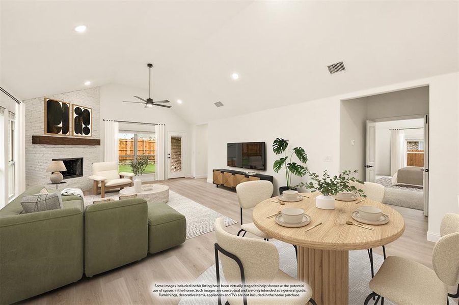 Furnished interior view inside a new home in West Crossing, Anna (Image 6). Furnished interior view inside a new home in West Crossing, Anna (Image 6).