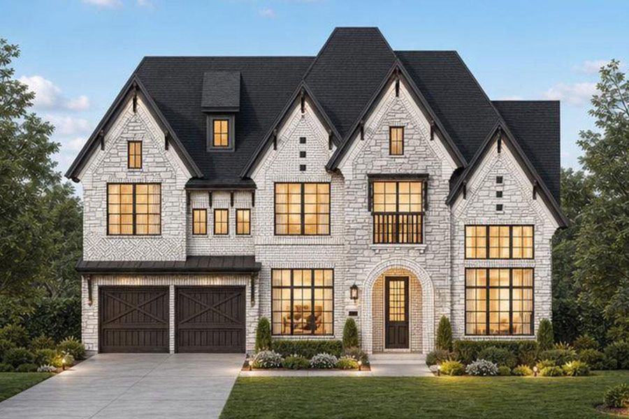 Representative exterior photo of a completed home built from the Grand Prestige by Grand Homes in Providence Cove, McKinney, TX (Image 22).