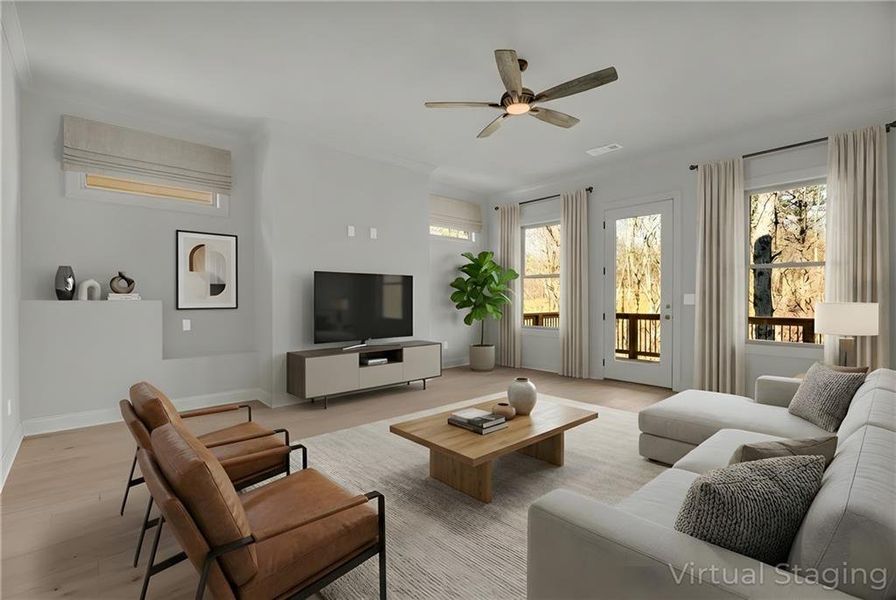 Furnished interior view inside a new home in , Gainesville (Image 17).