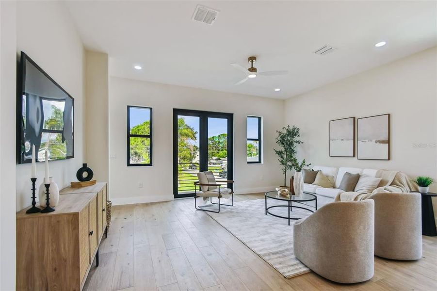 Furnished interior view inside a new home in , St. Petersburg (Image 14).