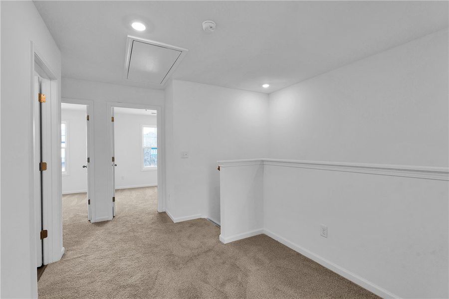 This versatile loft area offers additional living