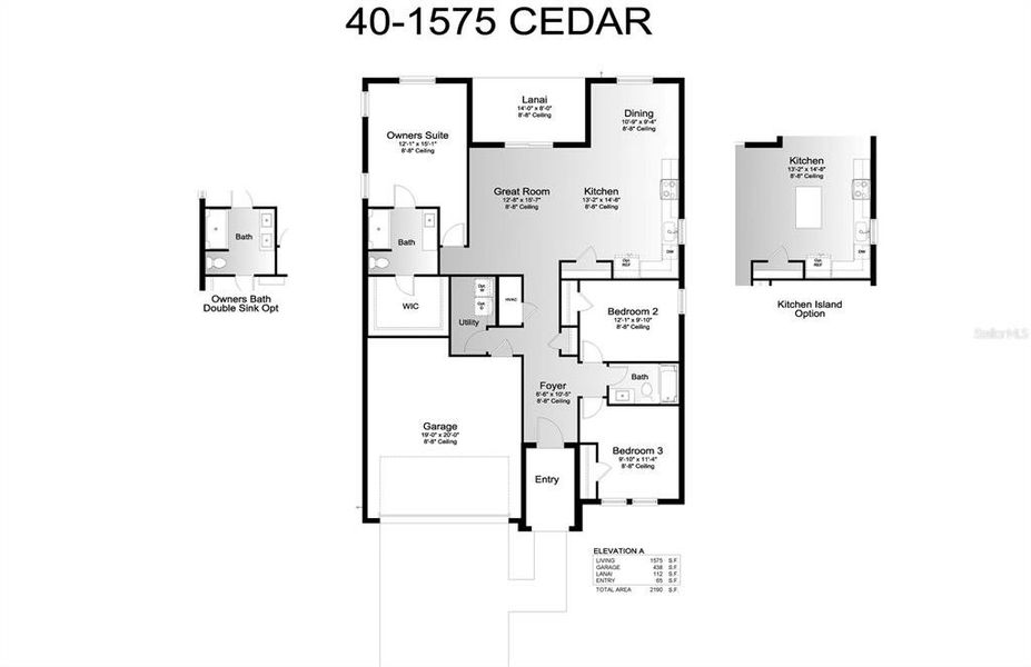 2D floor plan layout of this home in Broadleaf, Parrish, FL (Image 3).