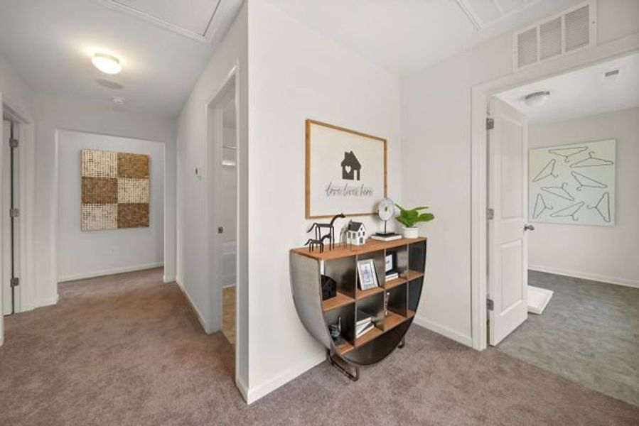 Representative furnished interior of a home built from the Dawson by True Homes in Tanglewood East, Angier (Image 25).