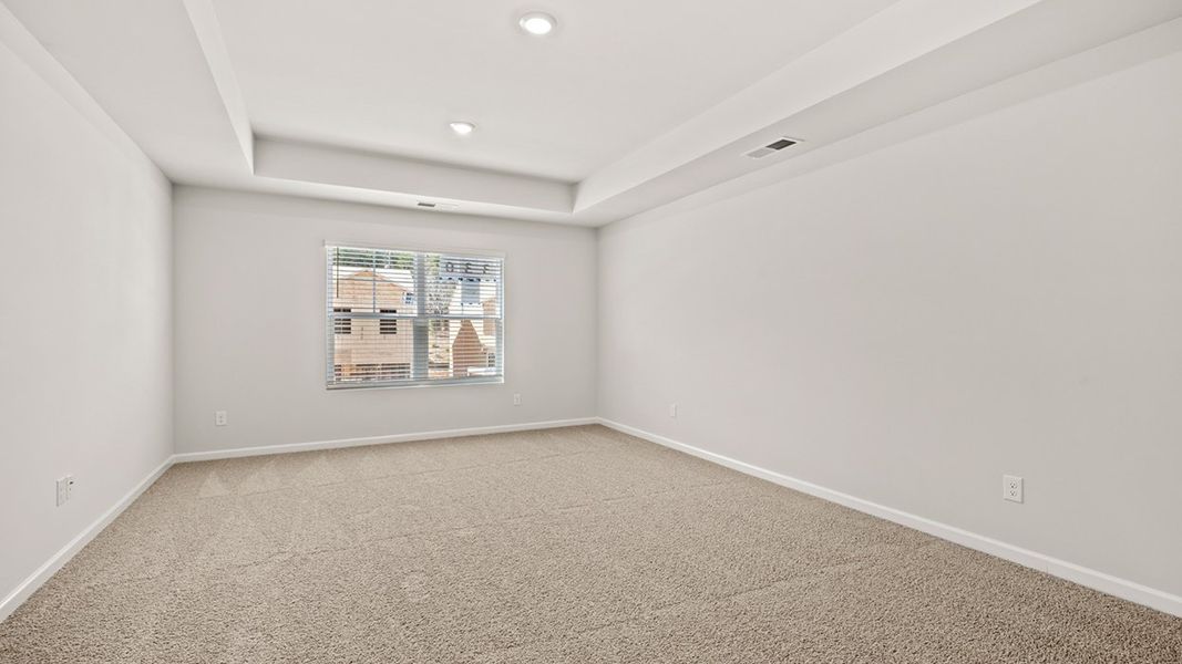 Representative unfurnished interior of a home built from the Saratoga by D.R. Horton in Oakchase at Hampton, Hampton (Image 19). Representative unfurnished interior of a home built from the Saratoga by D.R. Horton in Oakchase at Hampton, Hampton (Image 19).