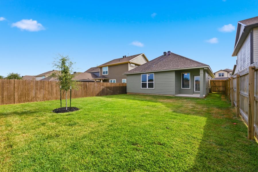 Exterior details and patio area of a home in Heartland at Creek Meadows, College Station (Image 2). Exterior details and patio area of a home in Heartland at Creek Meadows, College Station (Image 2).