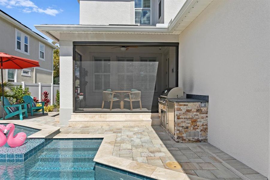 Exterior details and patio area of a home in , Tampa (Image 33). Exterior details and patio area of a home in , Tampa (Image 33).