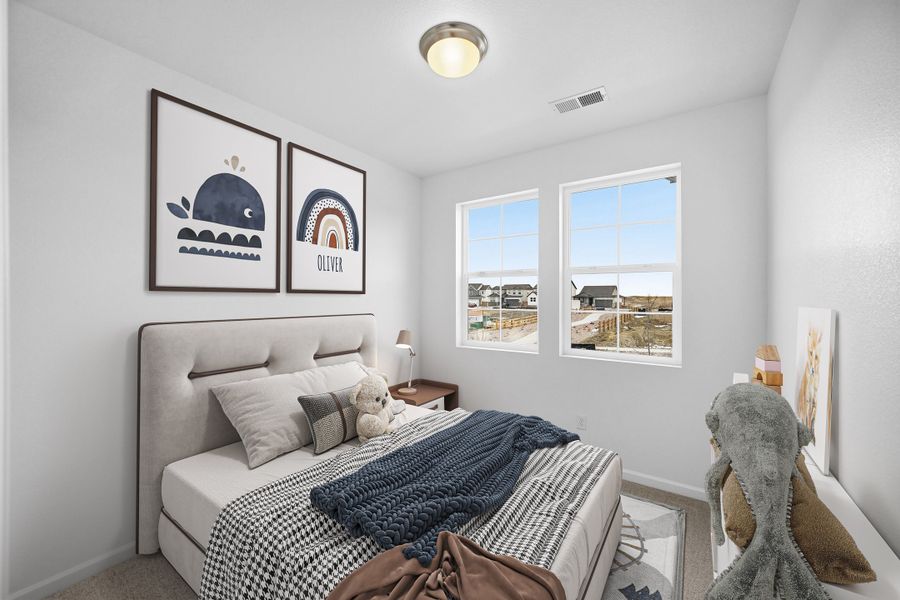 Furnished interior view inside a new home in Trailstone, Arvada (Image 9).