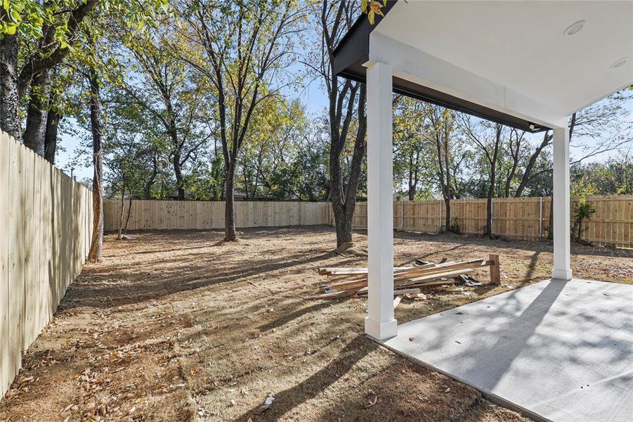 View of yard with a patio