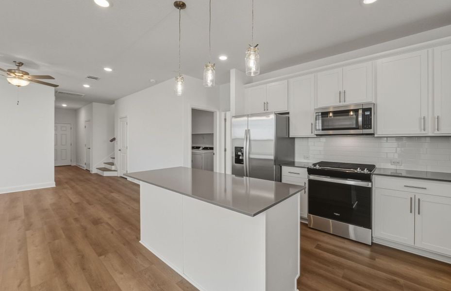 Furnished interior view inside a new home in Patterson Ranch, Georgetown (Image 10).
