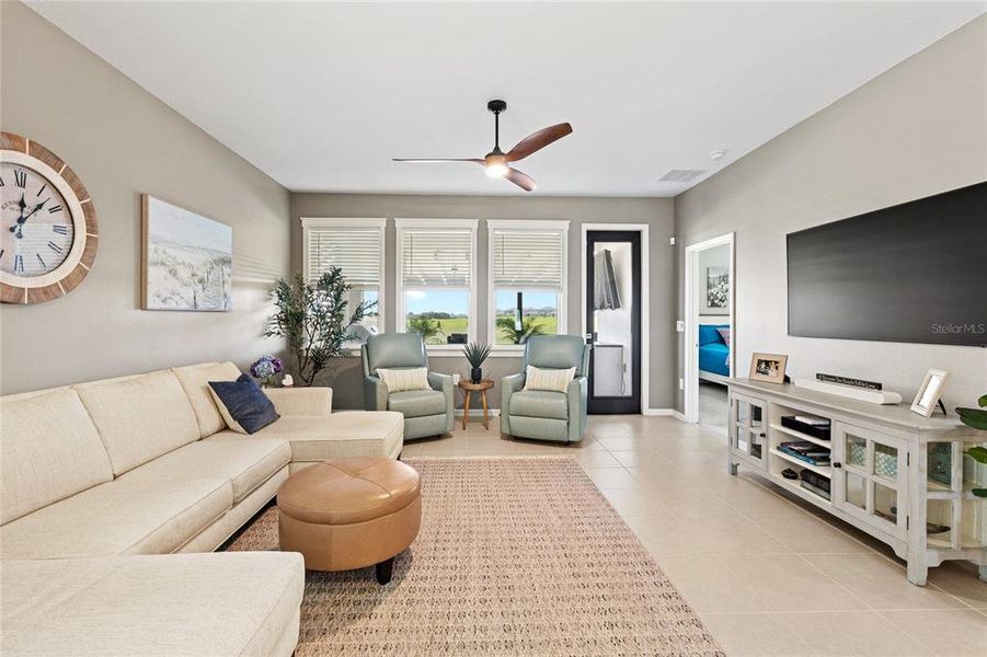 Furnished interior view inside a new home in Wellness Ridge, Clermont (Image 7). Furnished interior view inside a new home in Wellness Ridge, Clermont (Image 7).