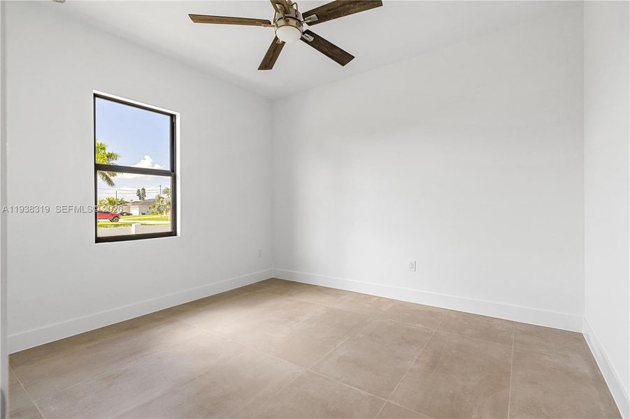 The home includes a spacious third bedroom, ideal for family, guests, or a flexible living space.