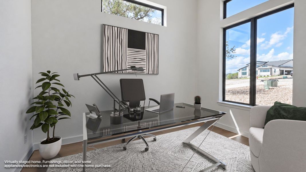Furnished interior view inside a new home in The Preserve at Elm Creek, New Braunfels (Image 8).