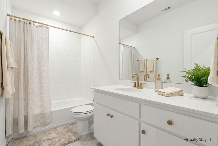Furnished interior view inside a new home in Wildridge, Oak Point (Image 9).