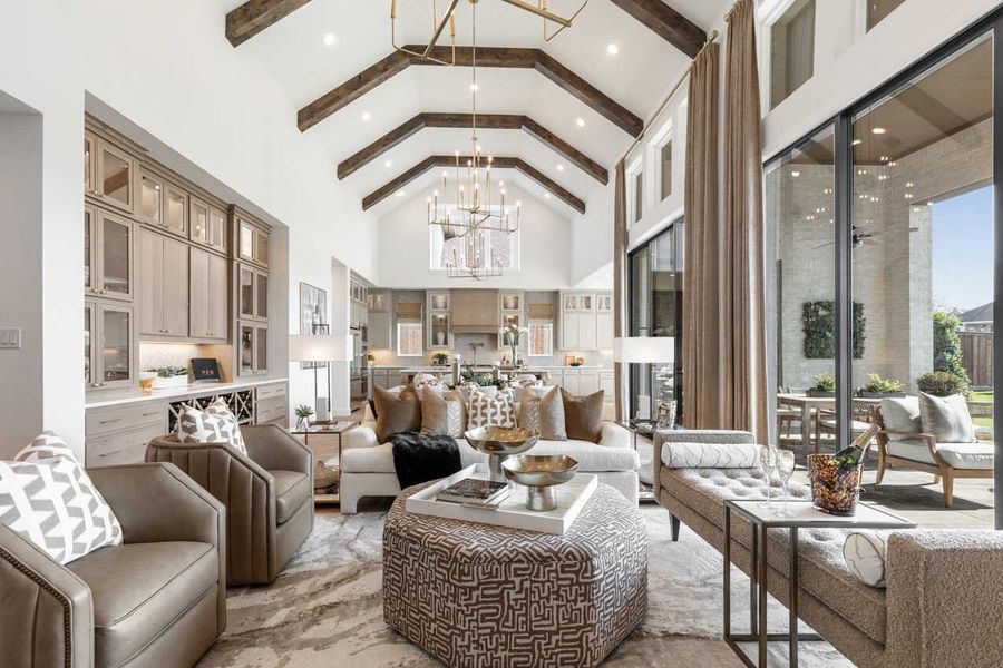 Representative Family Room - some options shown