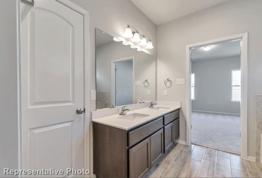 Furnished interior view inside a new home in Hunters Crossing, Sealy (Image 10).