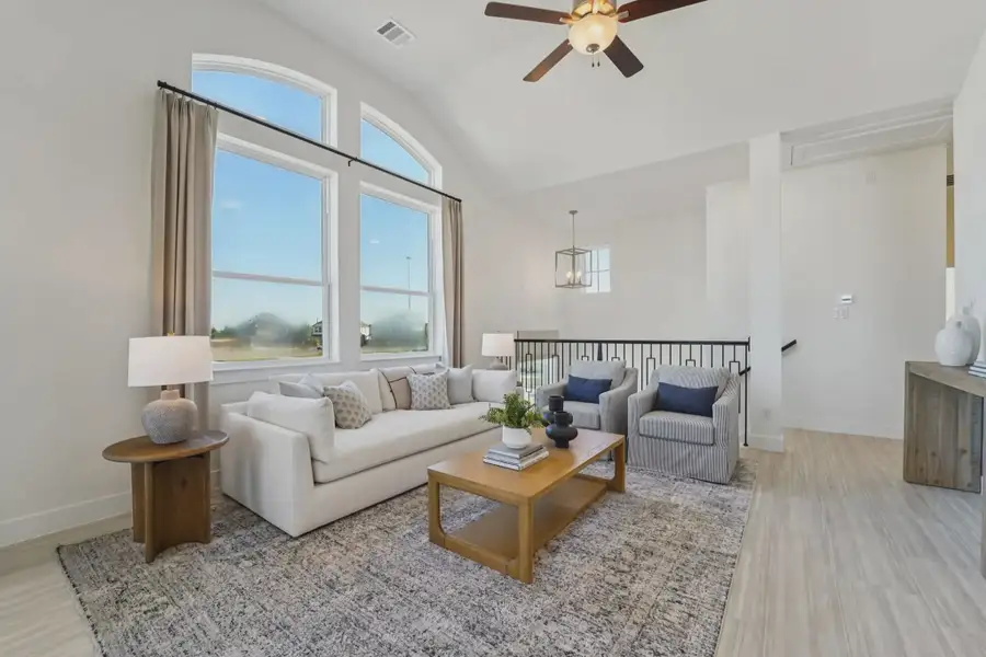 Furnished interior view inside a new home in Bridgeland Chateau, Cypress (Image 6).
