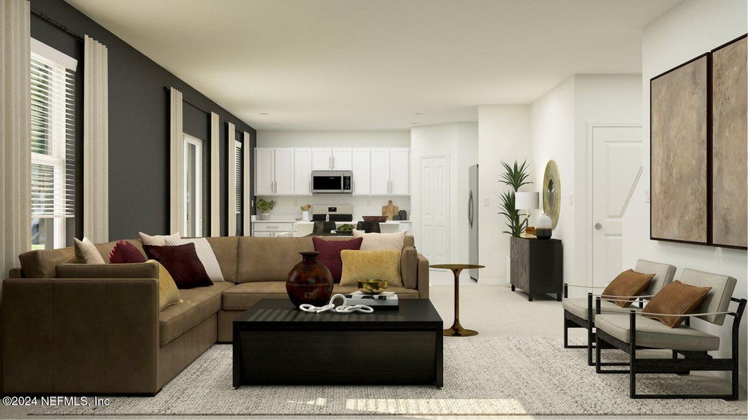 Furnished interior view inside a new home in Holstein Crossing, Green Cove Springs (Image 7).