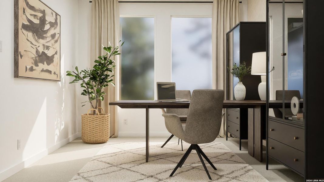 Furnished interior view inside a new home in Voss Farms, New Braunfels (Image 8).